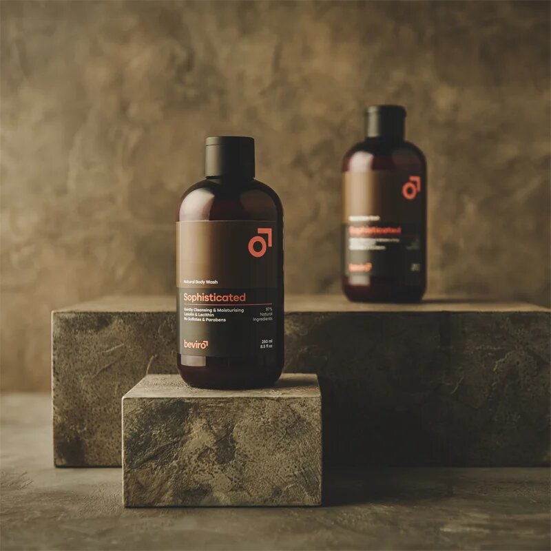 Beviro Natural Body Wash Sophisticated gel za prhanje za moške 250 ml