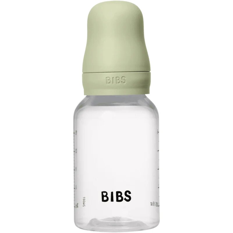 BIBS Anti-Colic Baby Bottle Latex antikolična steklenička s cucljem iz naravnega kavčuka Sage 1 kos