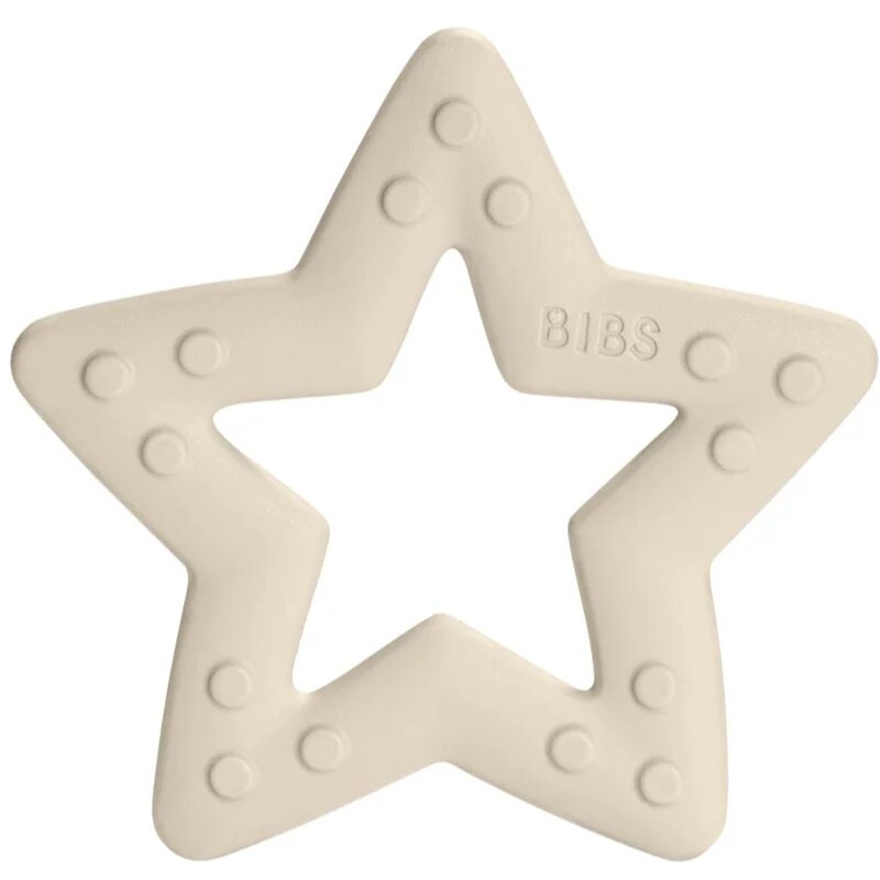 BIBS Baby Bitie Star grizalo Ivory 1 kos
