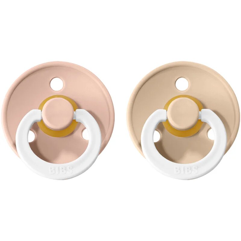 BIBS Colour Natural Rubber Size 3: 18+ months duda Blush Night / Vanilla Night 2 kos