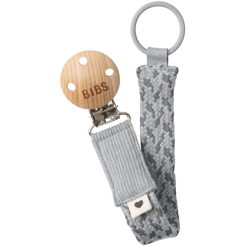 BIBS Paci Braid držalo za dudo Cloud / Iron 1 kos