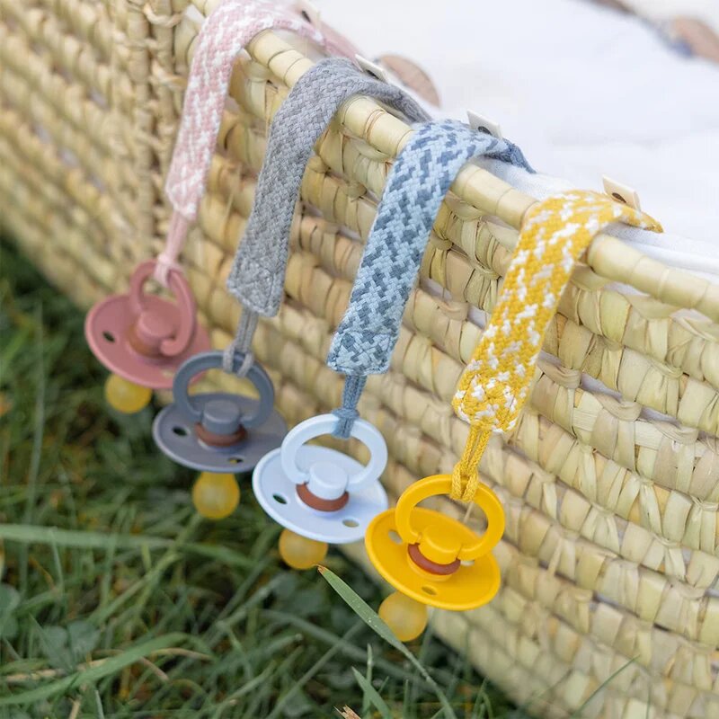BIBS Paci Braid držalo za dudo Cloud / Iron 1 kos