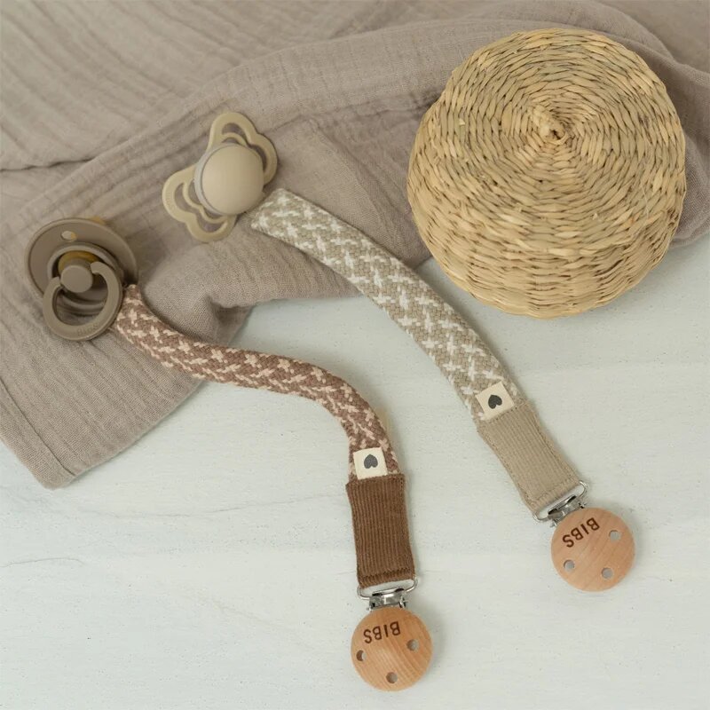 BIBS Paci Braid držalo za dudo Cloud / Iron 1 kos