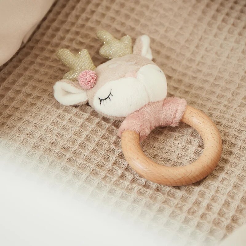Bieco Grasping Toy with Rattle Fawn Ella igrača z ropotuljico 0 m+ 1 kos