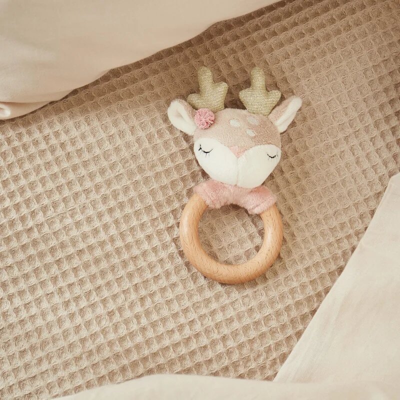 Bieco Grasping Toy with Rattle Fawn Ella igrača z ropotuljico 0 m+ 1 kos