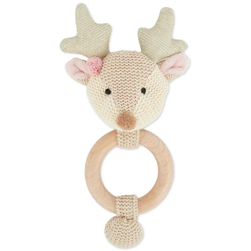 Bieco Grasping Toy with Rattle Fawn igrača z ropotuljico 0 m+ 1 kos