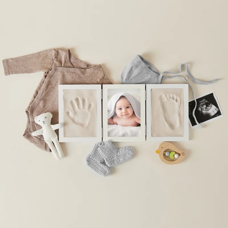 Bieco Impression Set with Picture Frame set za odtis dojenčkovih dlani in stopal 44 x 19 x 1 cm