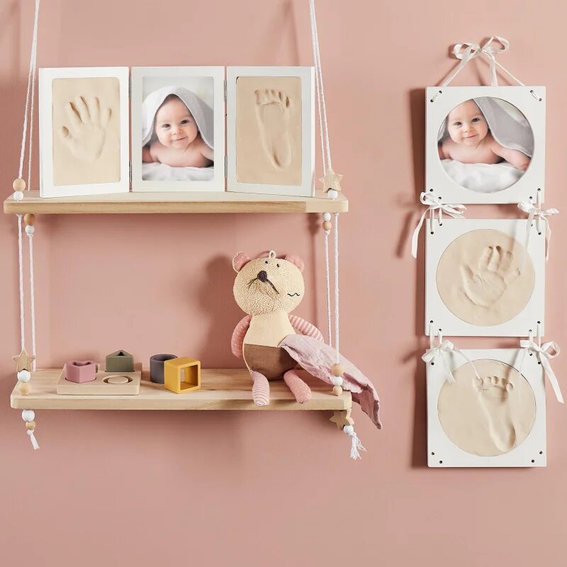 Bieco Impression Set with Picture Frame set za odtis dojenčkovih dlani in stopal 44 x 19 x 1 cm