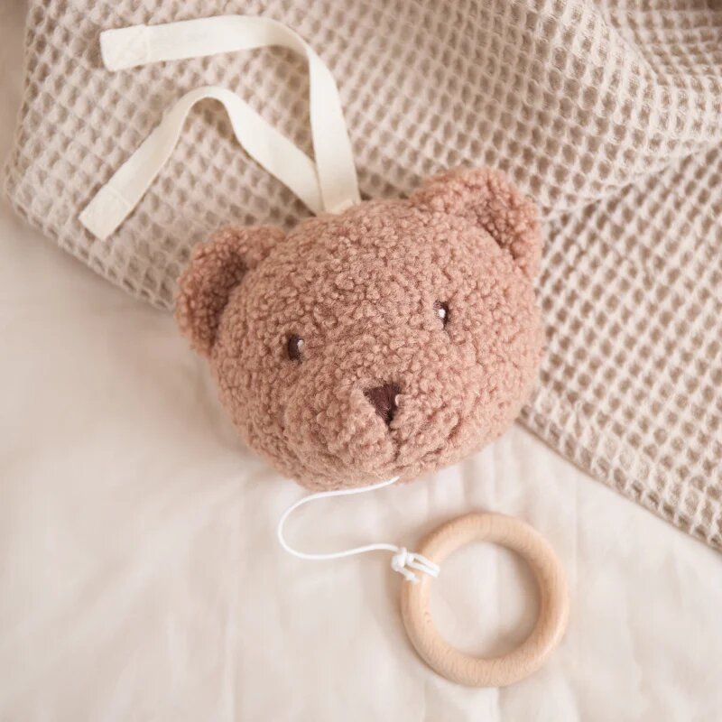 Bieco Musical Toy Bear Mika kontrastna viseča igrača z melodijo 1 kos