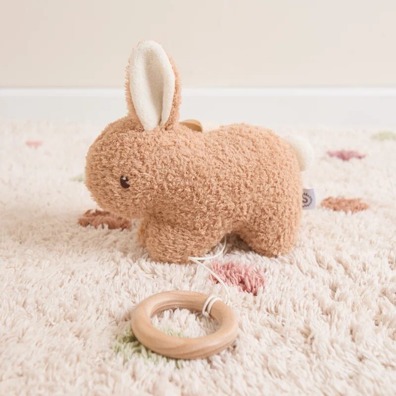Bieco Musical Toy Bunny Fine kontrastna viseča igrača z melodijo 1 kos