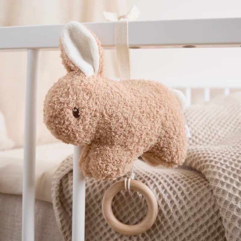 Bieco Musical Toy Bunny Fine kontrastna viseča igrača z melodijo 1 kos