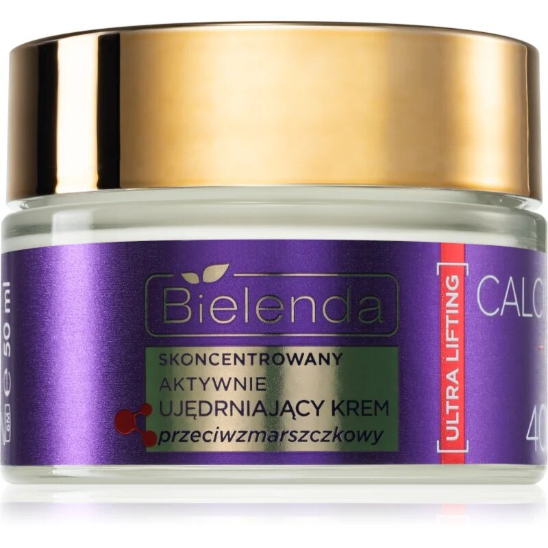 Bielenda Calcium + Q10 Concentrated actively firming anti-wrinkle cream for day 40+ krema za učvrstitev obraza proti gubam 50 ml