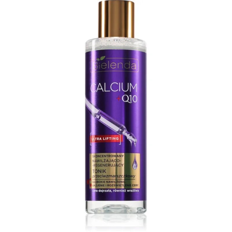 Bielenda Calcium + Q10 Concentrated moisturizing and regenerating anti-wrinkle tonic vlažilni tonik proti gubam 200 ml
