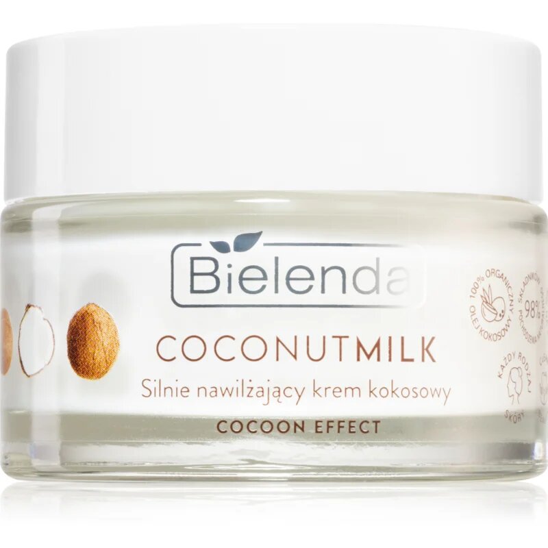 Bielenda Coconut Milk vlažilna krema za obraz s kokosom 50 ml