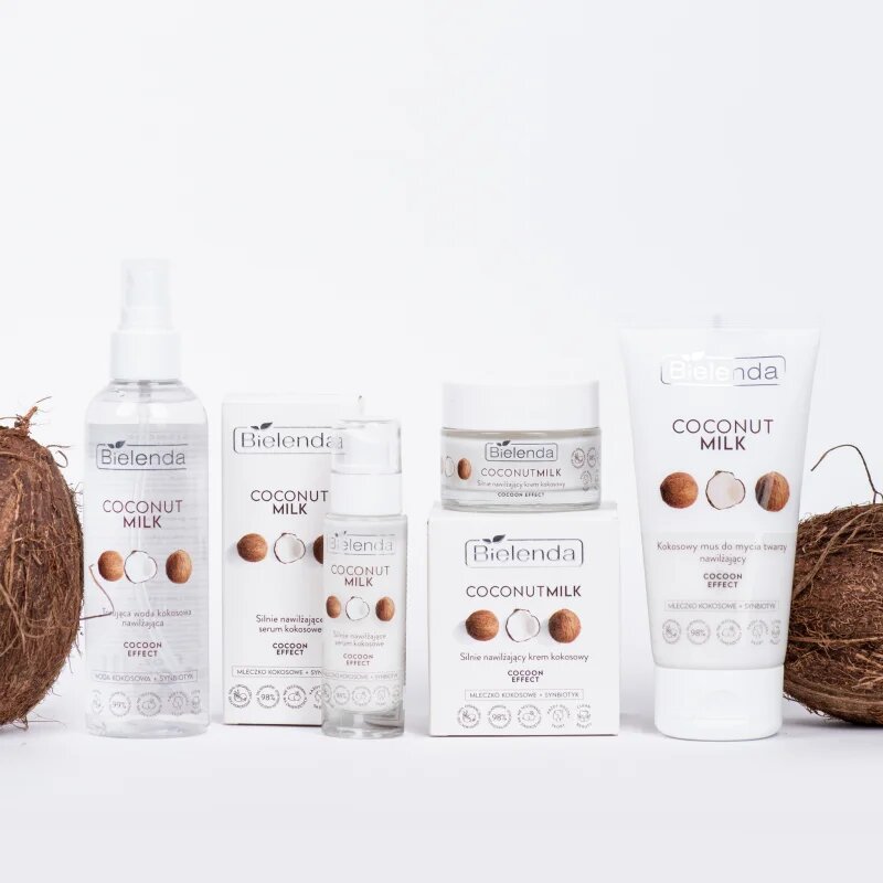 Bielenda Coconut Milk vlažilna krema za obraz s kokosom 50 ml