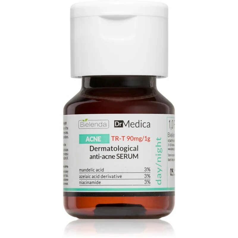 Bielenda Dr Medica Acne serum za obraz za regulacijo prekomernega sebuma in aken 30 ml