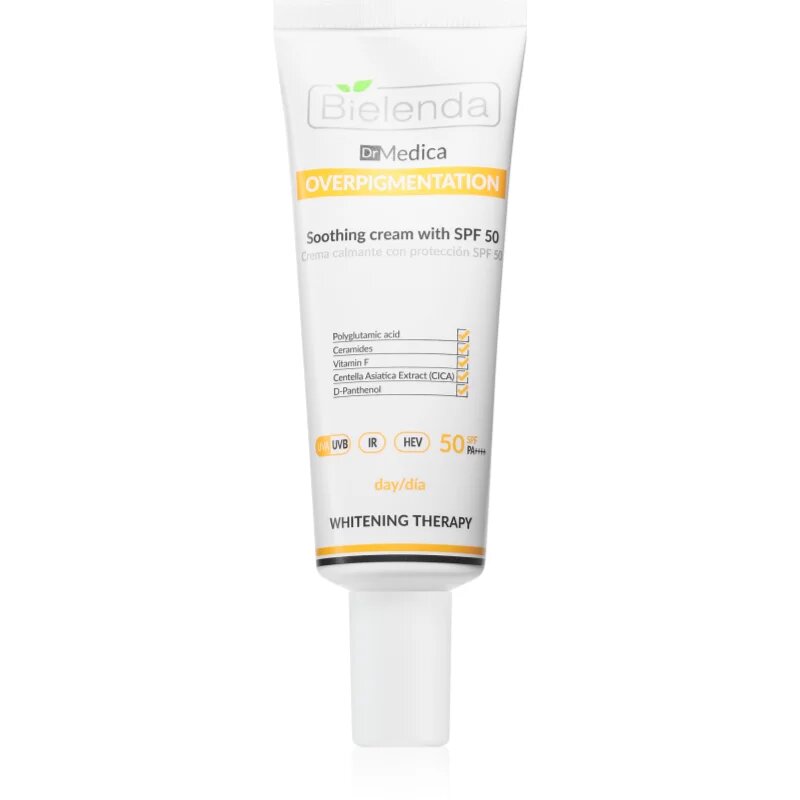 Bielenda Dr Medica Overpigmentation pomirjajoča dnevna krema SPF 50 50 ml
