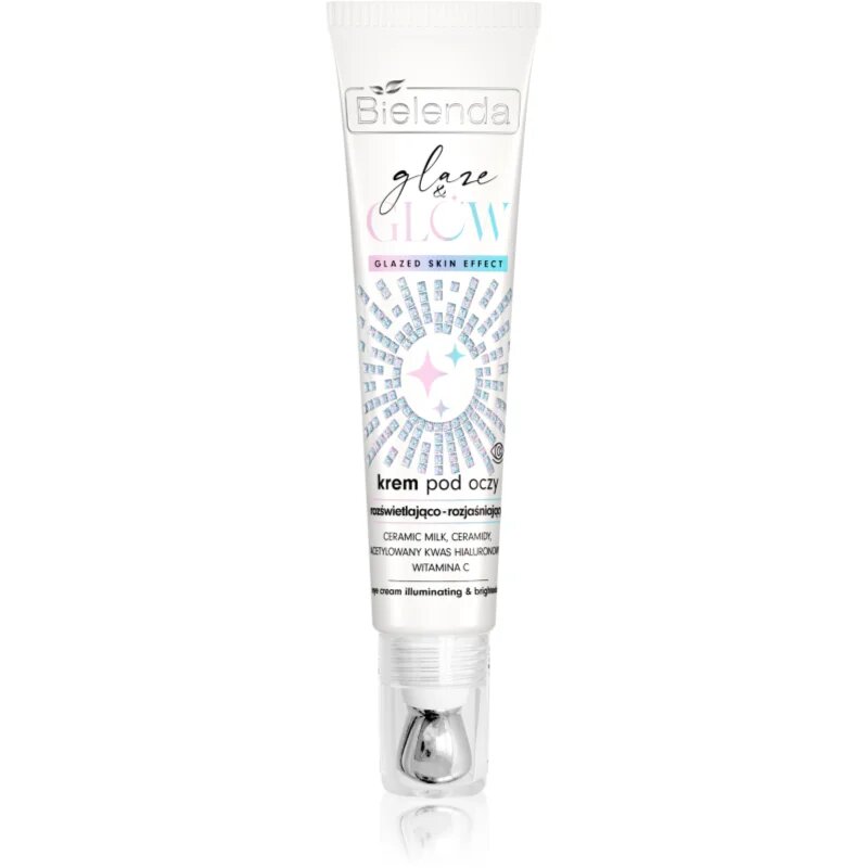 Bielenda GLAZE & GLOW krema za osvetljevanje predela okoli oči z vlažilnim učinkom 15 ml