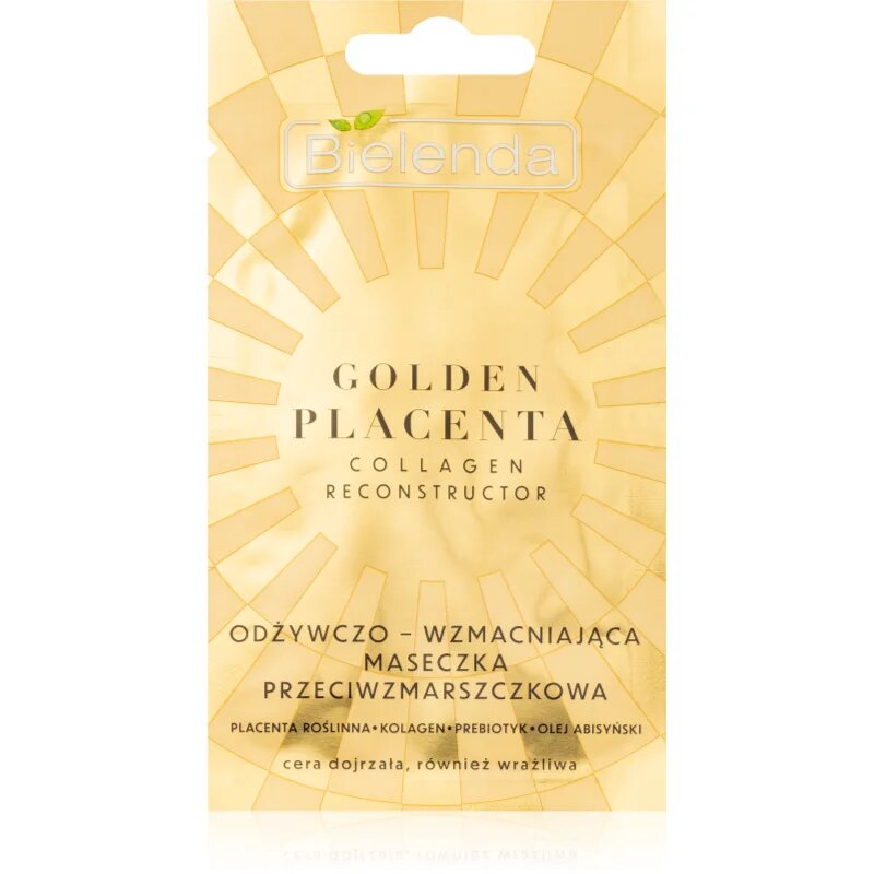 Bielenda Golden Placenta Collagen Reconstructor kremasta maska za zmanjšanje znakov staranja 8 g