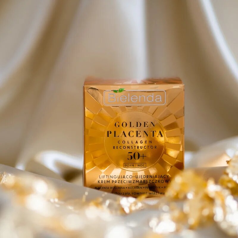 Bielenda Golden Placenta Collagen Reconstructor učvrstitvena lifting krema 50+ 50 ml