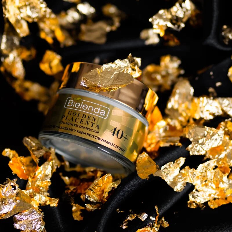 Bielenda Golden Placenta Collagen Reconstructor vlažilna in gladilna krema za obraz 40+ 50 ml