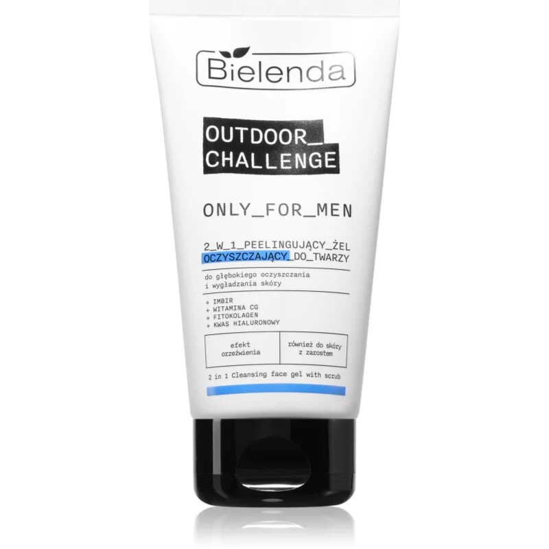 Bielenda Only For Men Outdoor Challenge čistilni piling gel za obraz 150 g