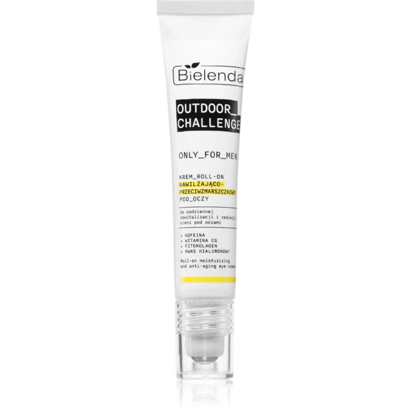 Bielenda Only For Men Outdoor Challenge vlažilna nočna krema proti gubam roll-on za moške 15 ml