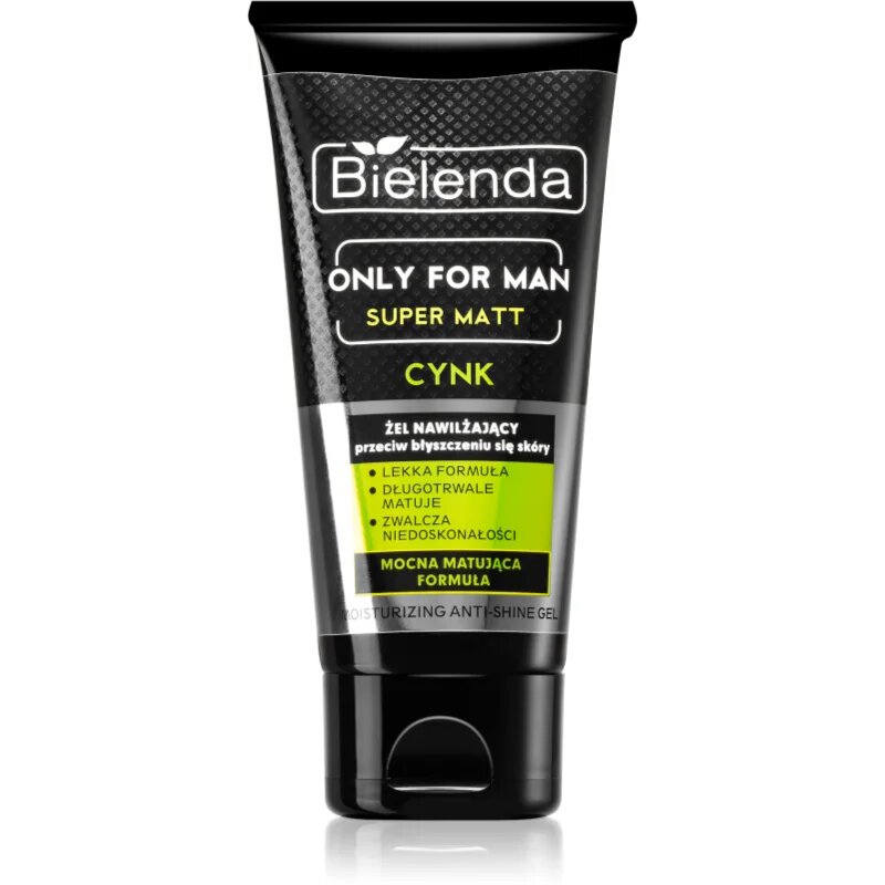 Bielenda Only for Men Super Mat vlažilni gel proti sijaju in razširjenim poram 50 ml