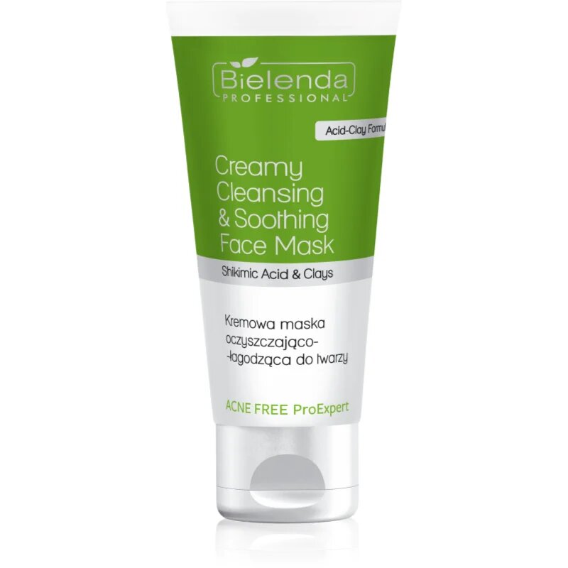 Bielenda Professional Acne Free ProExpert čistilna in pomirjajoča maska za obraz 150 ml