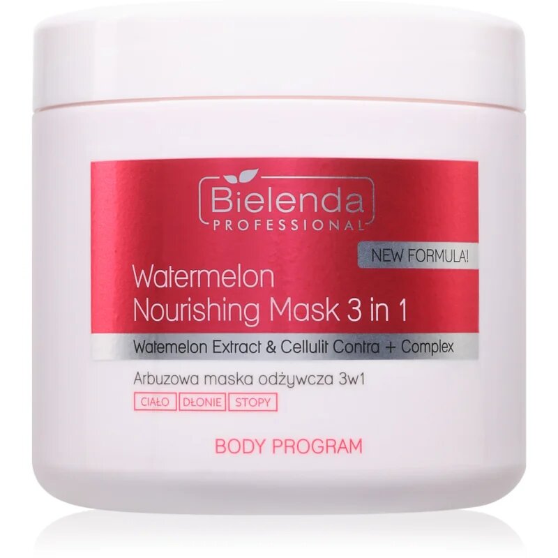 Bielenda Professional Body Program Watermelon Nourishing Mask 3in1 intenzivno vlažilna in hranilna maska za telo 600 ml
