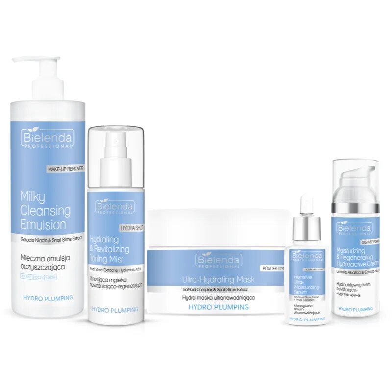 Bielenda Professional Hydro Plumping čistilna emulzija za obraz 500 ml