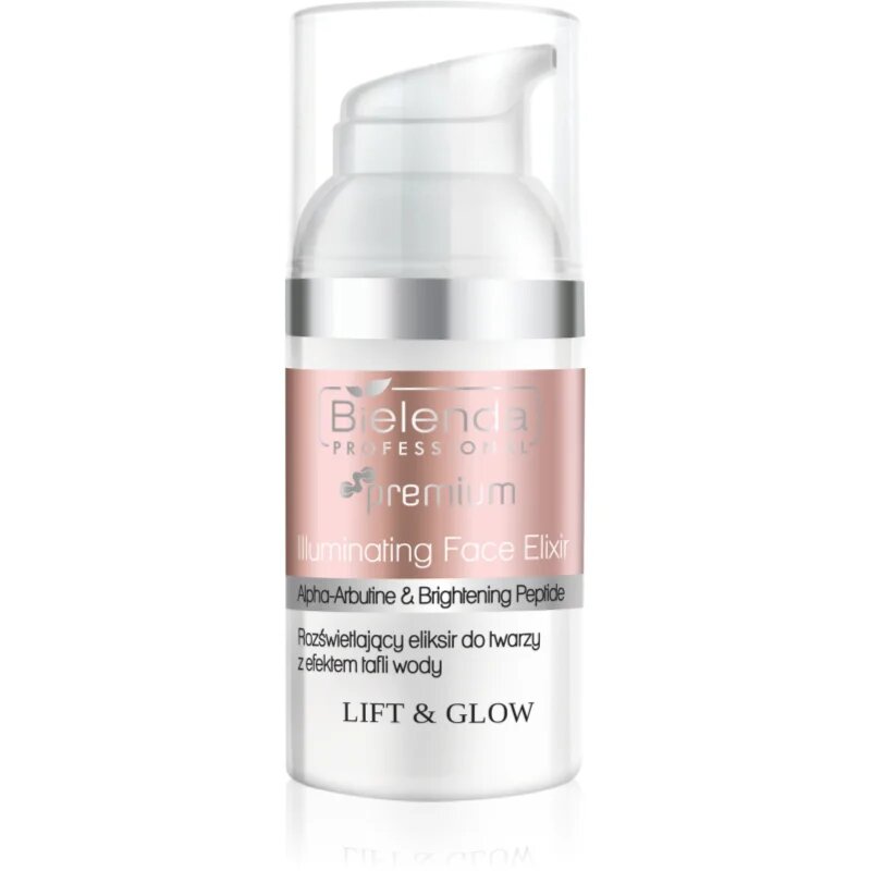 Bielenda Professional Lift & Glow Illuminating Face Elixir sijoča nega z vitaminom C 30 ml