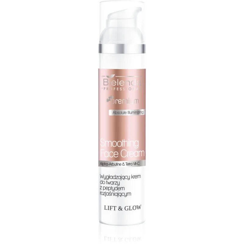 Bielenda Professional Lift & Glow Smoothing Face Cream gladilna krema za osvetlitev kože 100 ml