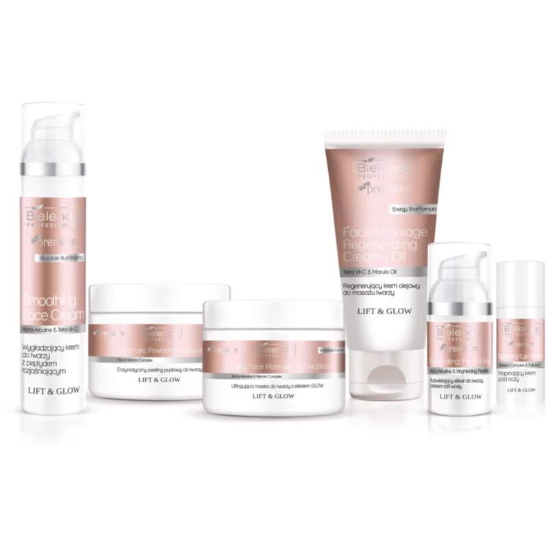 Bielenda Professional Lift & Glow Smoothing Face Cream gladilna krema za osvetlitev kože 100 ml