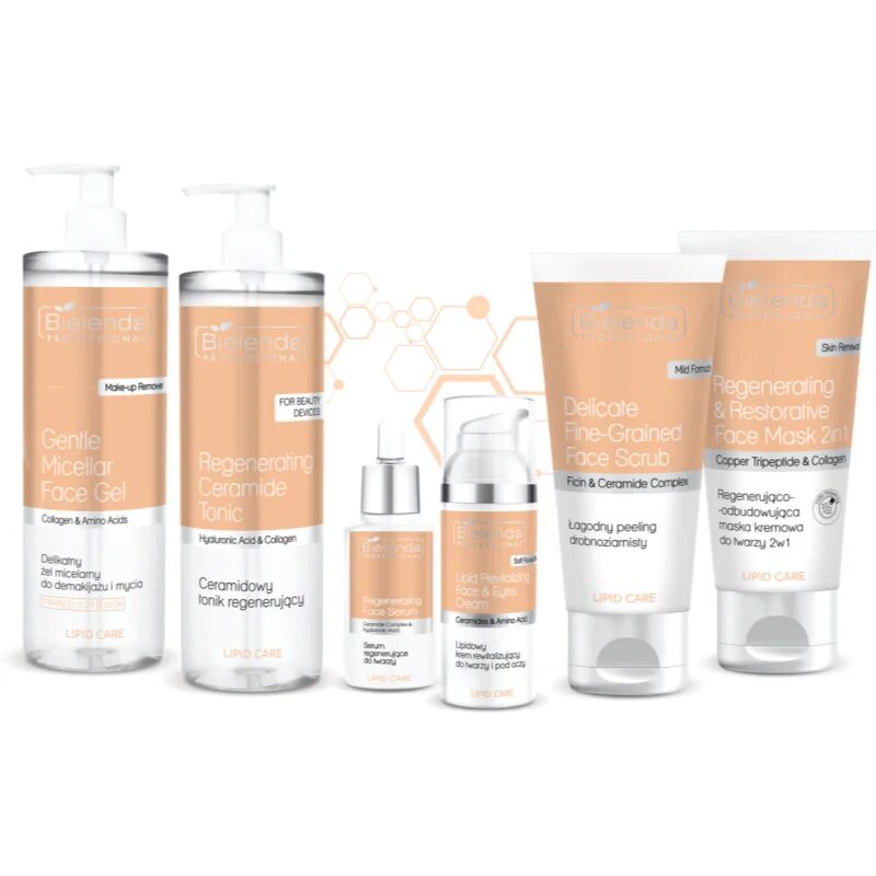 Bielenda Professional Lipid Care Delicate Fine-Grained Face Scrub kremasti piling s ceramidi 150 ml