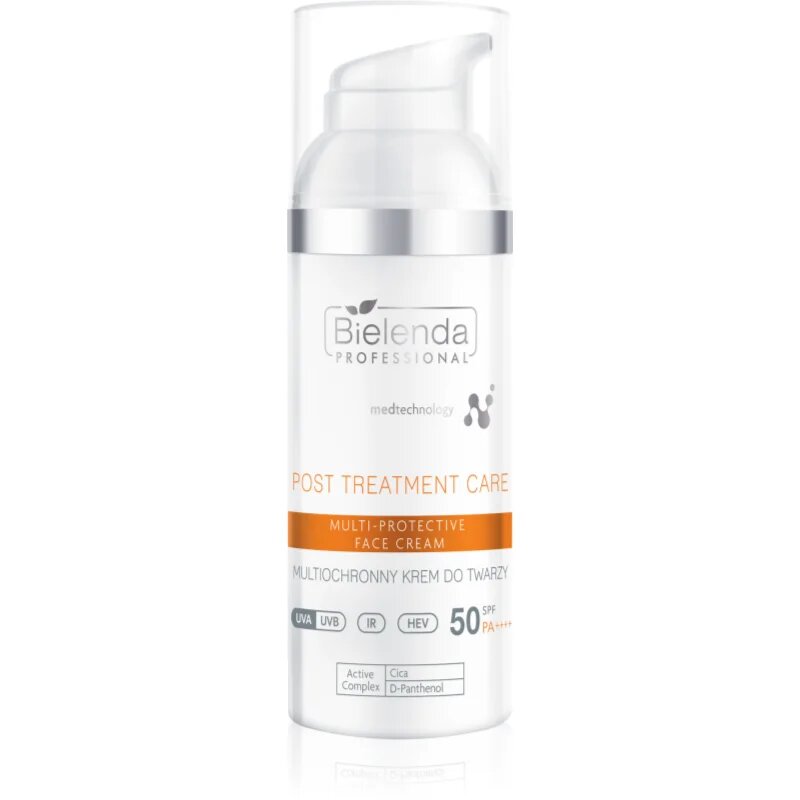 Bielenda Professional Post Treatment Care Multi-Protective Face Cream zaščitna krema SPF 50 50 ml