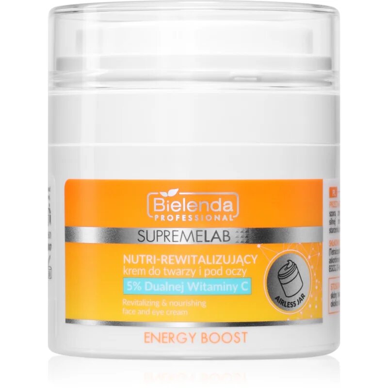 Bielenda Professional Supremelab Energy Boost poživitvena krema za obraz in predel okoli oči 40 ml