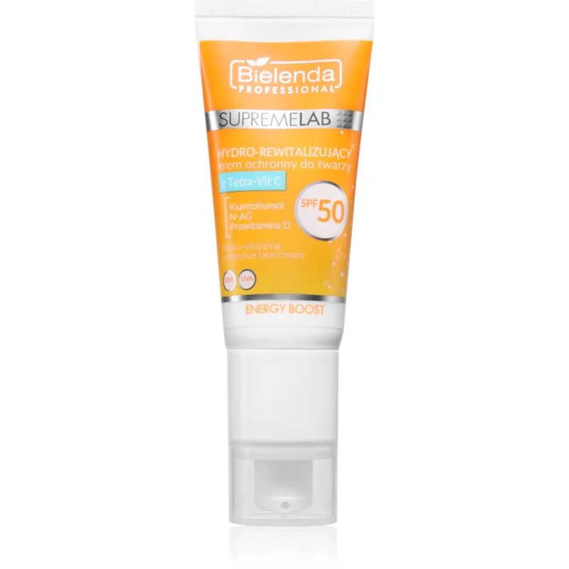 Bielenda Professional Supremelab Energy Boost vlažilna krema za obraz z vitaminom C SPF 50 40 ml