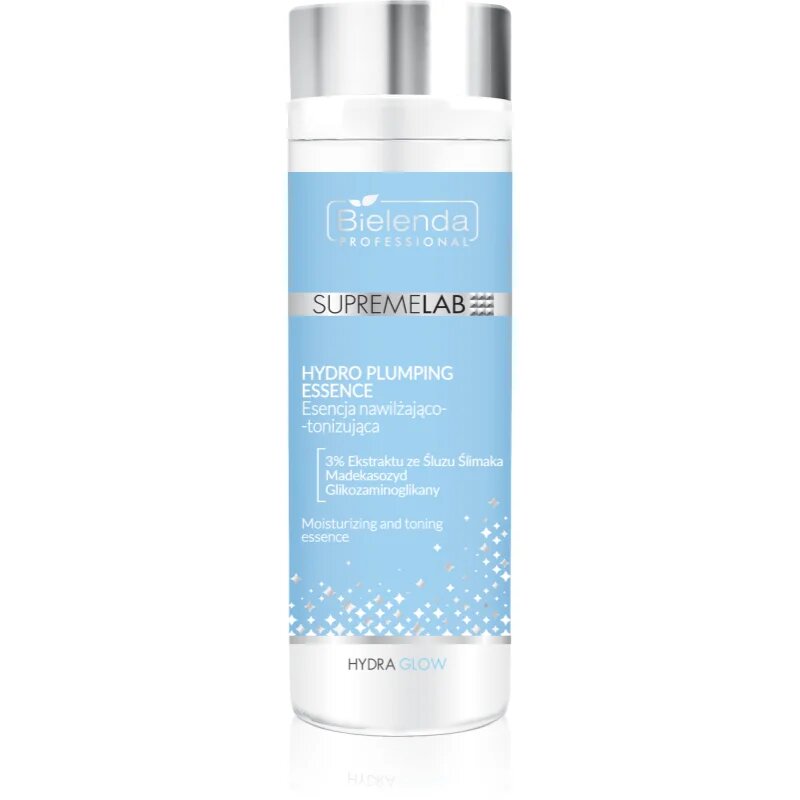 Bielenda Professional Supremelab Hydra Glow esence za toniranje in posvetlitev obraza 200 ml