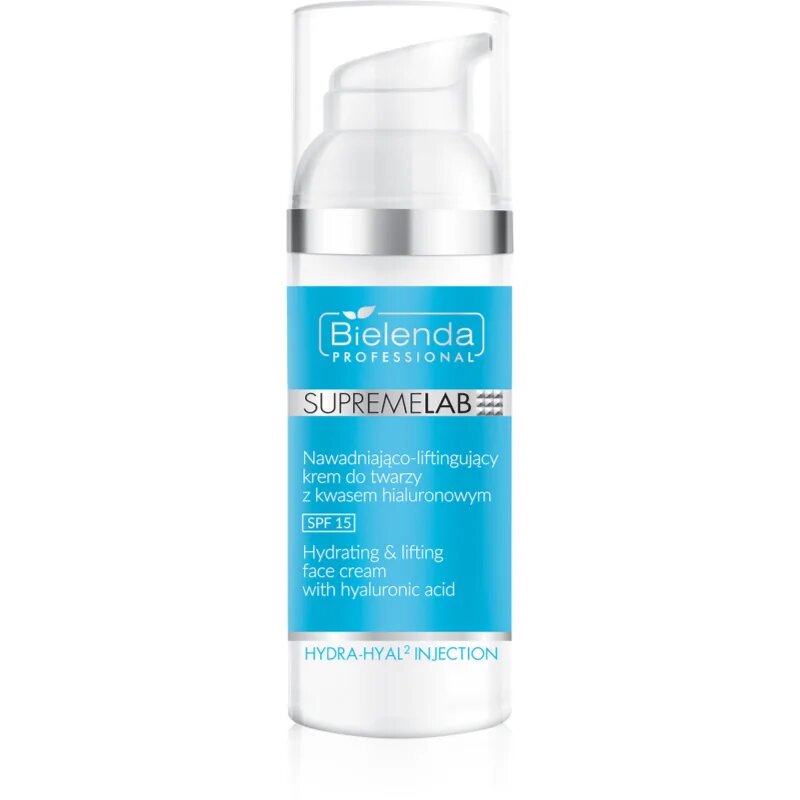 Bielenda Professional Supremelab Hydra-Hyal2 Injection 15% lifting krema s hialuronsko kislino SPF 15 50 ml