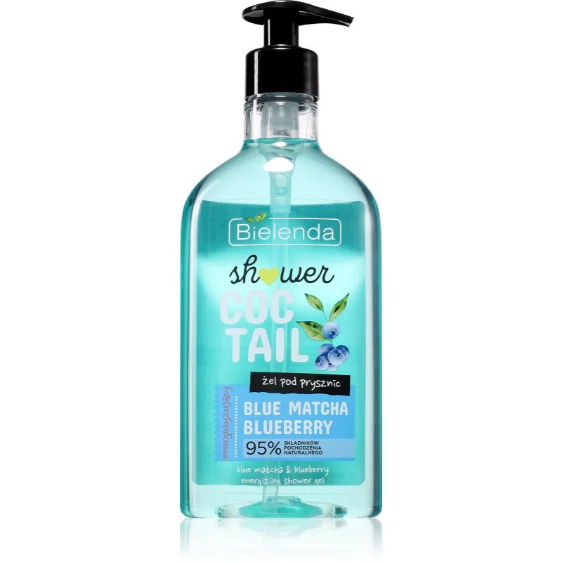 Bielenda Shower Coctail Blue Matcha + Blueberry poživitveni gel za prhanje z antioksidacijskim učinkom 400 ml