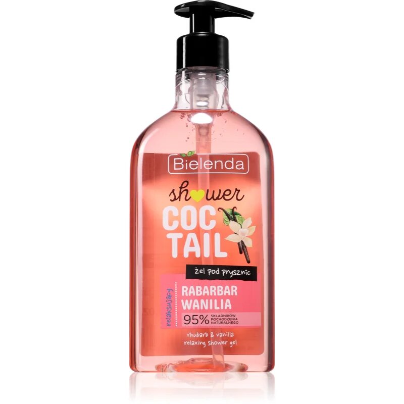 Bielenda Shower Coctail Rhubarb + Vanilla relaksacijski gel za prhanje 400 ml