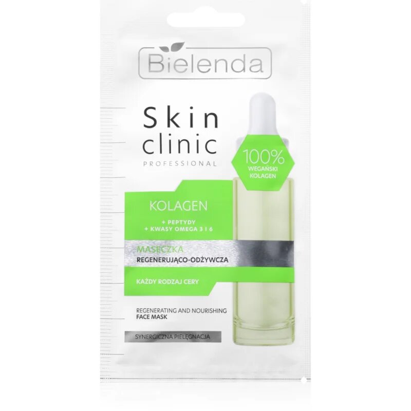 Bielenda Skin Clinic Professional Collagen hranilna regeneracijska maska za noč 8 g