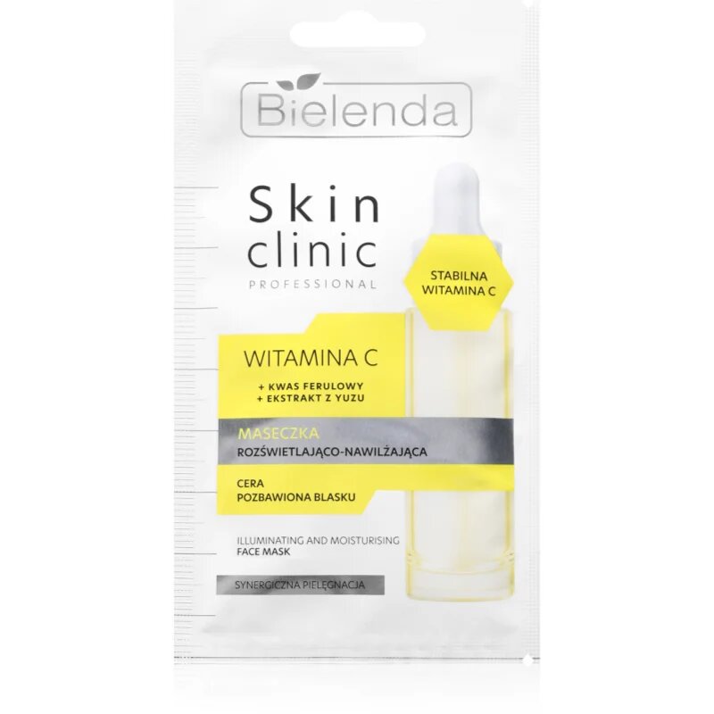 Bielenda Skin Clinic Professional Vitamin C posvetlitvena vlažilna maska za noč 8 g