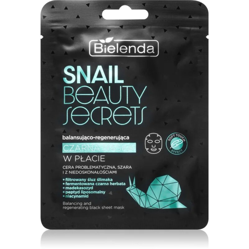 Bielenda Snail Beauty Secrets regeneracijska maska za problematično kožo akne 1 kos