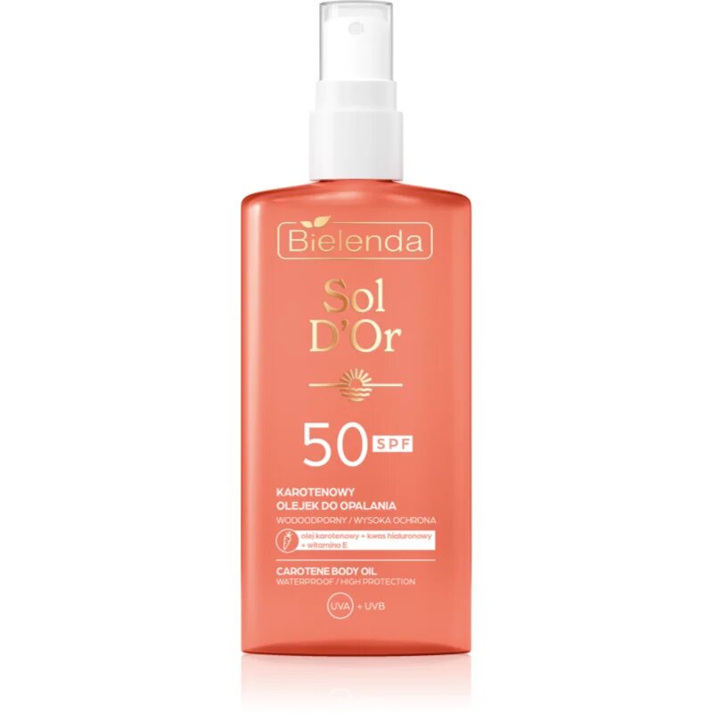 Bielenda Sol D’or olje v pršilu za sončenje SPF 50 150 ml