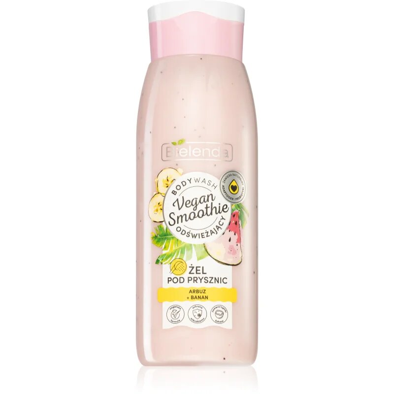 Bielenda Vegan Smoothie Watermelon + Banana mamljiv gel za prhanje 400 ml
