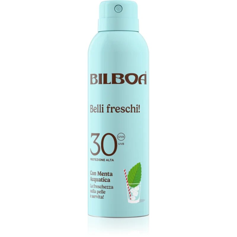 Bilboa Belli Freschi pršilo za sončenje z meto SPF 30 150 ml