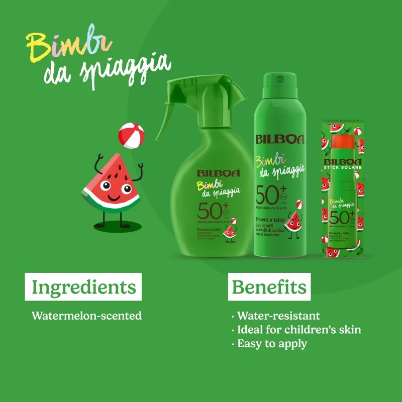 Bilboa Bimbi Trigger pršilo za sončenje za otroke SPF 50+ 250 ml