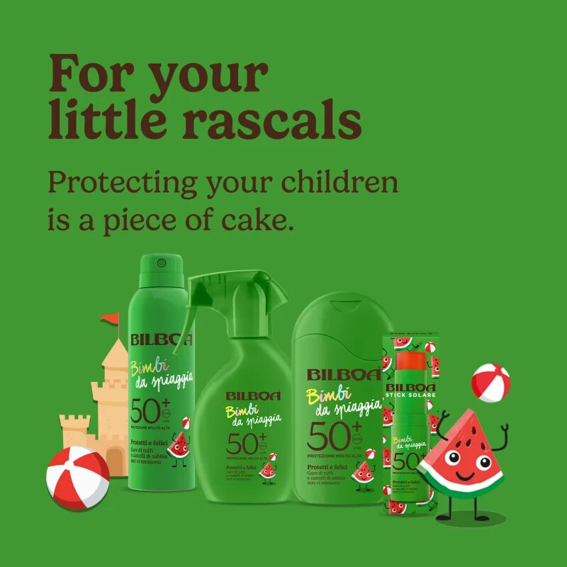 Bilboa Bimbi Trigger pršilo za sončenje za otroke SPF 50+ 250 ml